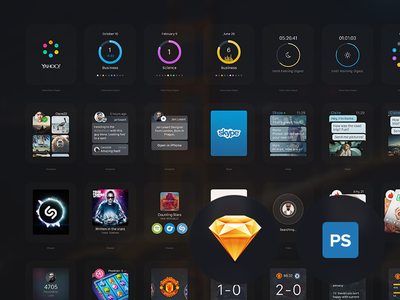 Apple Watch Apps GUI (.Sketch + .Psd) скачать бесплатно | GraphicsLand
